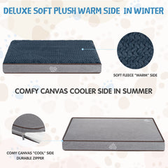 VANKEAN 23x18x3-inch bed size fits dogs up to 25lbs for versatile placement