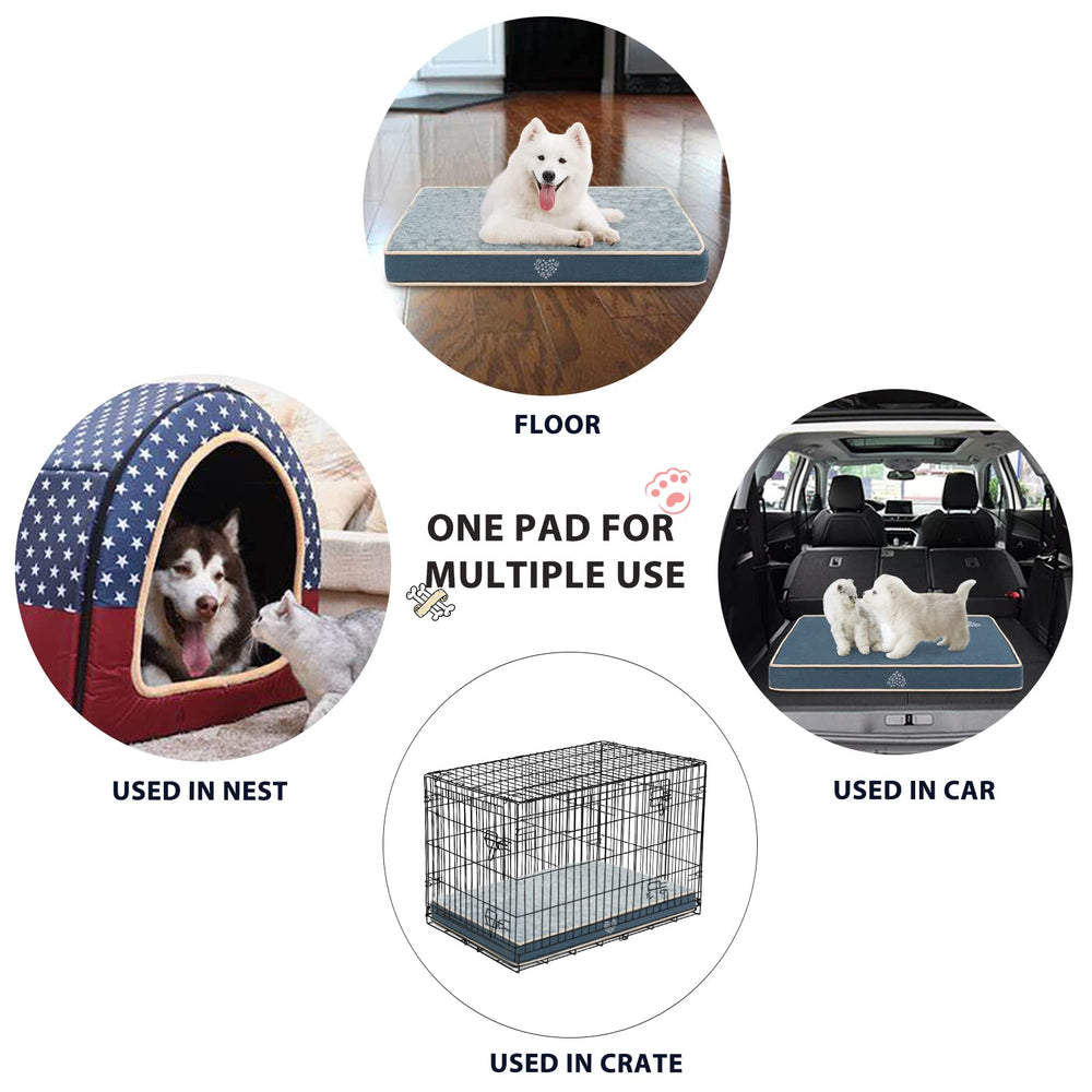 VANKEAN dog bed shown in car for comfortable travel.