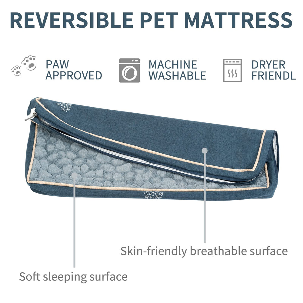 VANKEAN dog bed with waterproof inner liner guards against accidents.