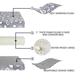 VANKEAN memory-foam-support provides firm, comfortable resting in crates