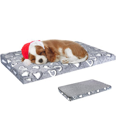 VANKEAN bed mat plush-side for cozy crate warmth and comfort