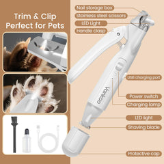 Vankoo paw trimming closeup showing pet-friendly ergonomics