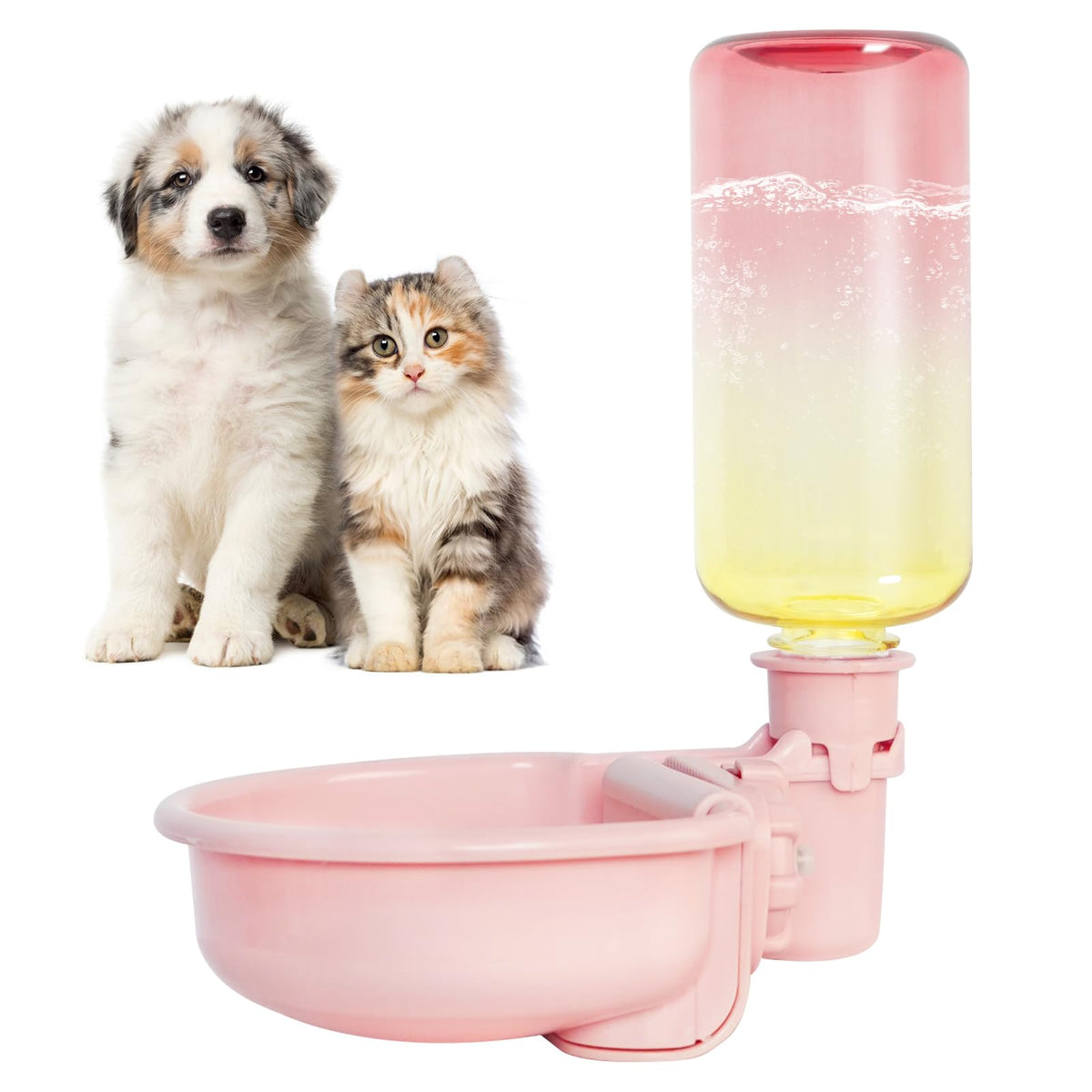 Vannon 16oz pet water bottle outside cage for easy refilling