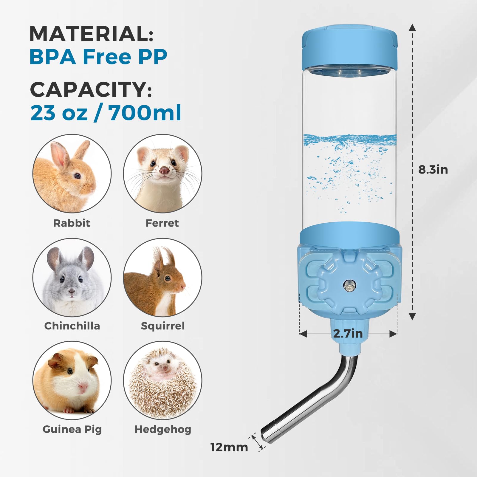 Vannon 360-degree access for thorough washing of bottle and base.