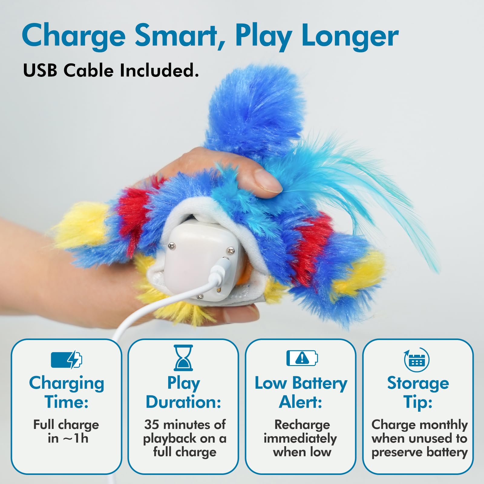 Vannon soft-plush cover with easy-to-disassemble design for hygiene.