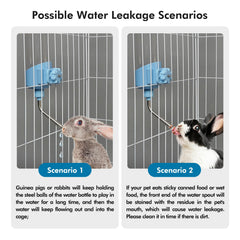 Vannon BPA-free plastic bottle ensures safe drinking for rabbits and friends.