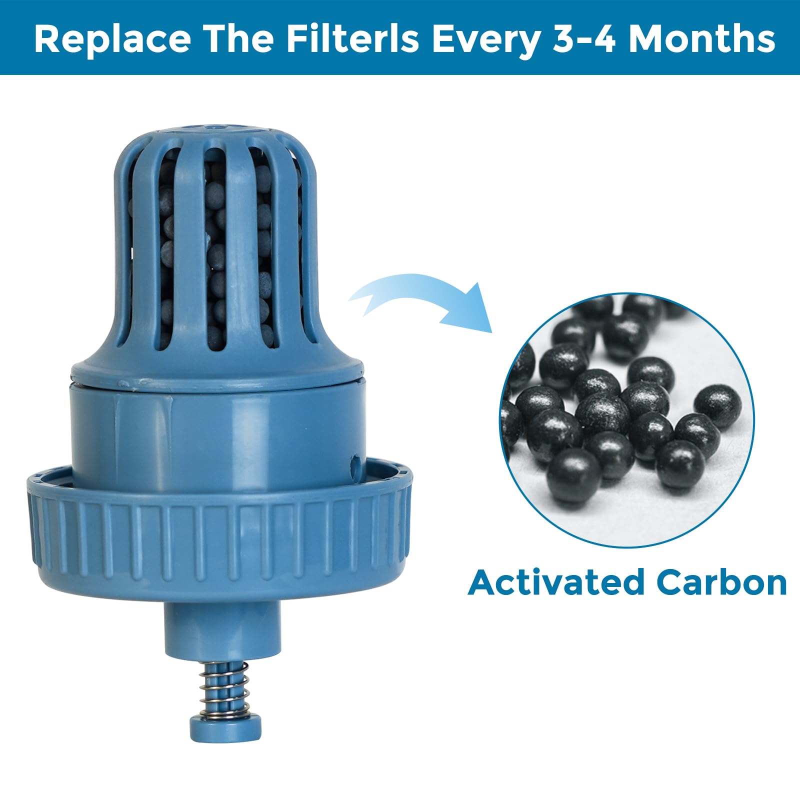 Vannon detachable barrel and base simplify cleaning and refills.