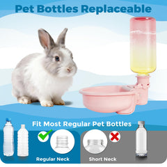 Vannon gravity water bowl dispenser showing steady flow for small pets