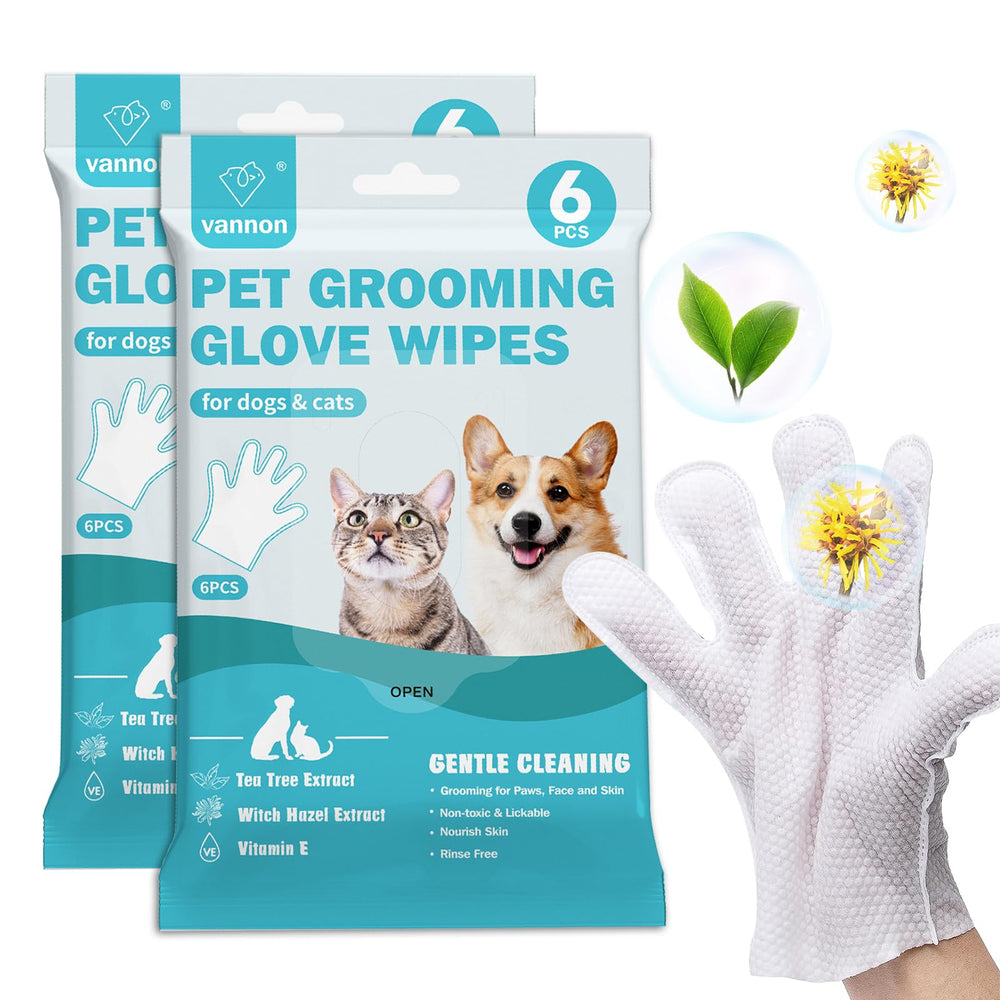 Guantes de limpieza Vannon para mascotas, limpieza rápida y suave