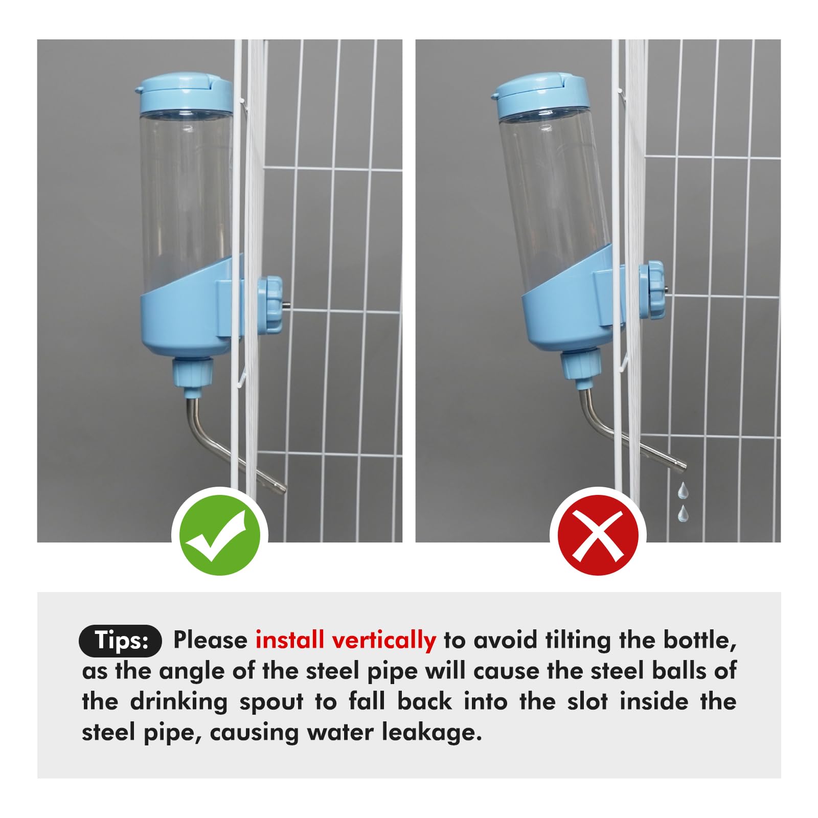 Vannon small-animal nozzle 10mm prevents leaks and splashing in coops.