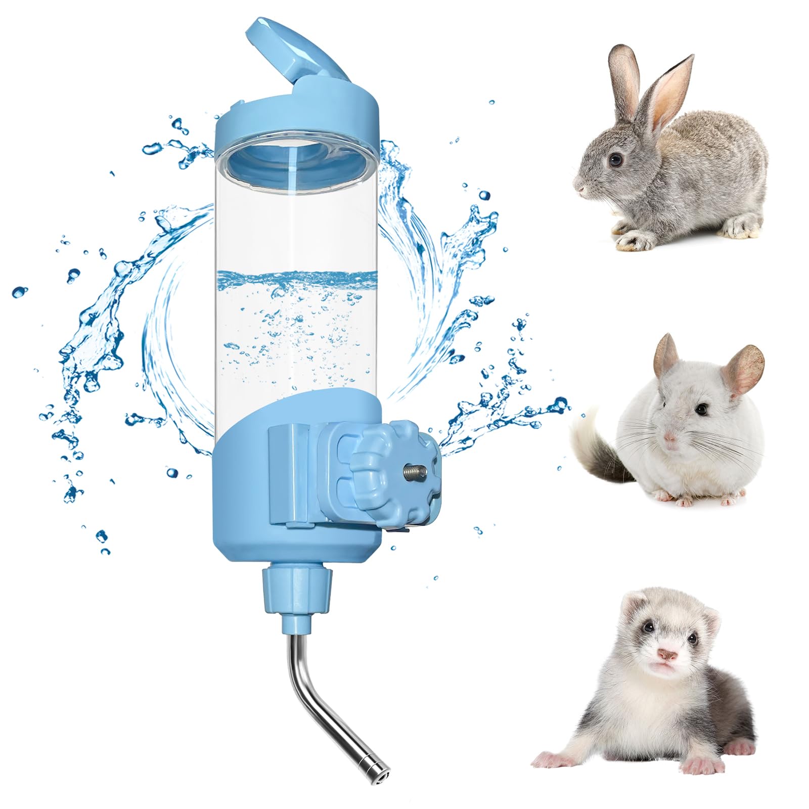 Vannon top-fill water dispenser for cages with 23oz capacity keeps pets hydrated.