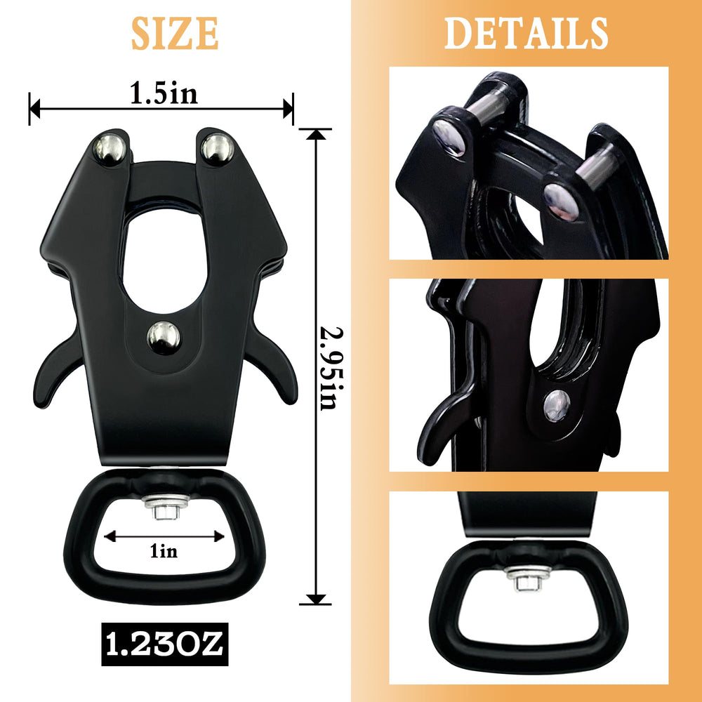 VANQOU frog clip 360-swivel prevents leash tangling