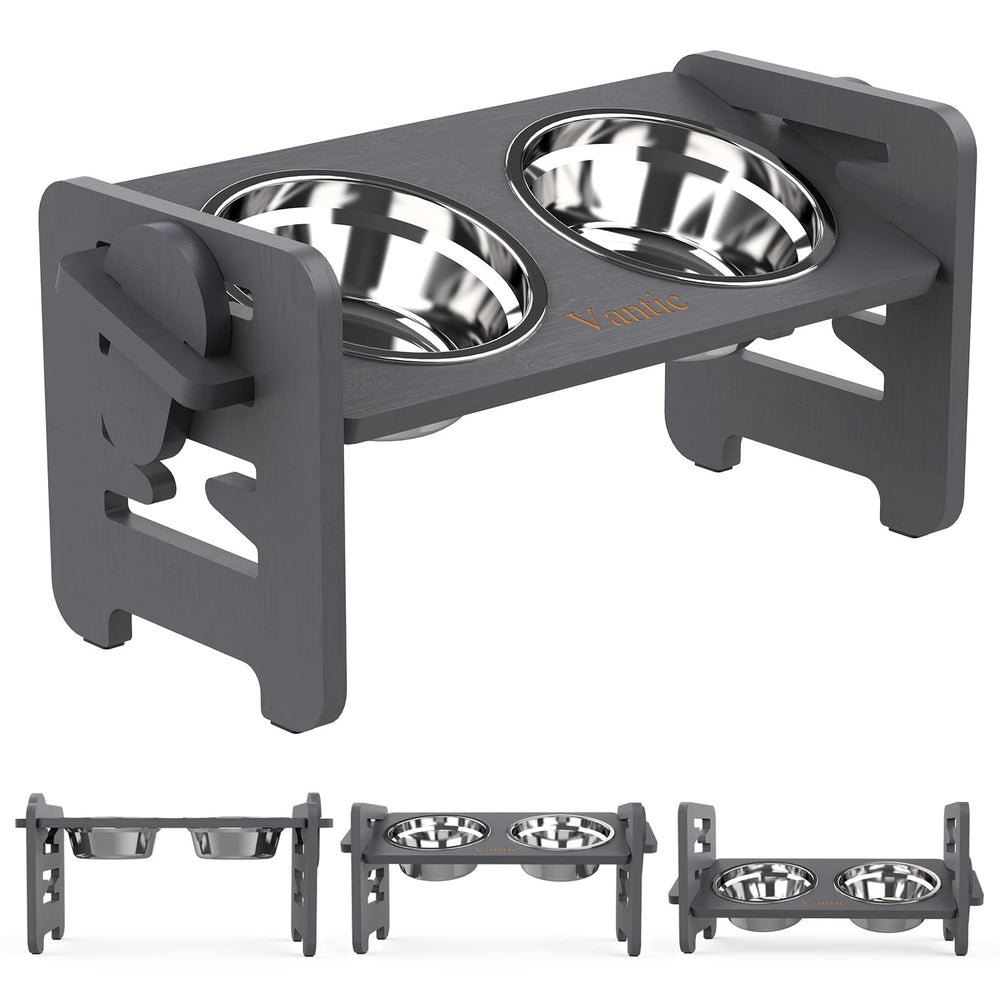 Vantic Elevated Bowls stand assembly enables quick setup for feeding.