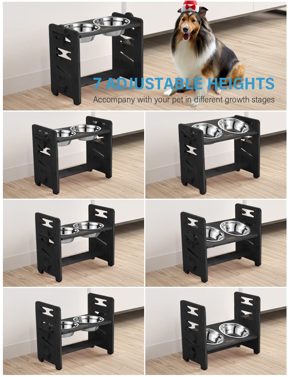 Vantic tilted platform highlights 15-degree angle for comfortable swallowing and neck alignment.