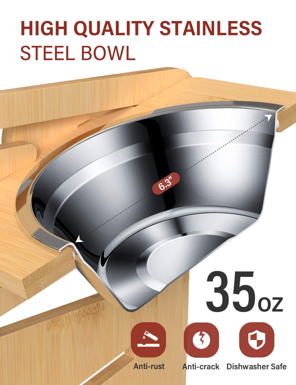 Vantic non slip pads keep the feeder stable and quiet