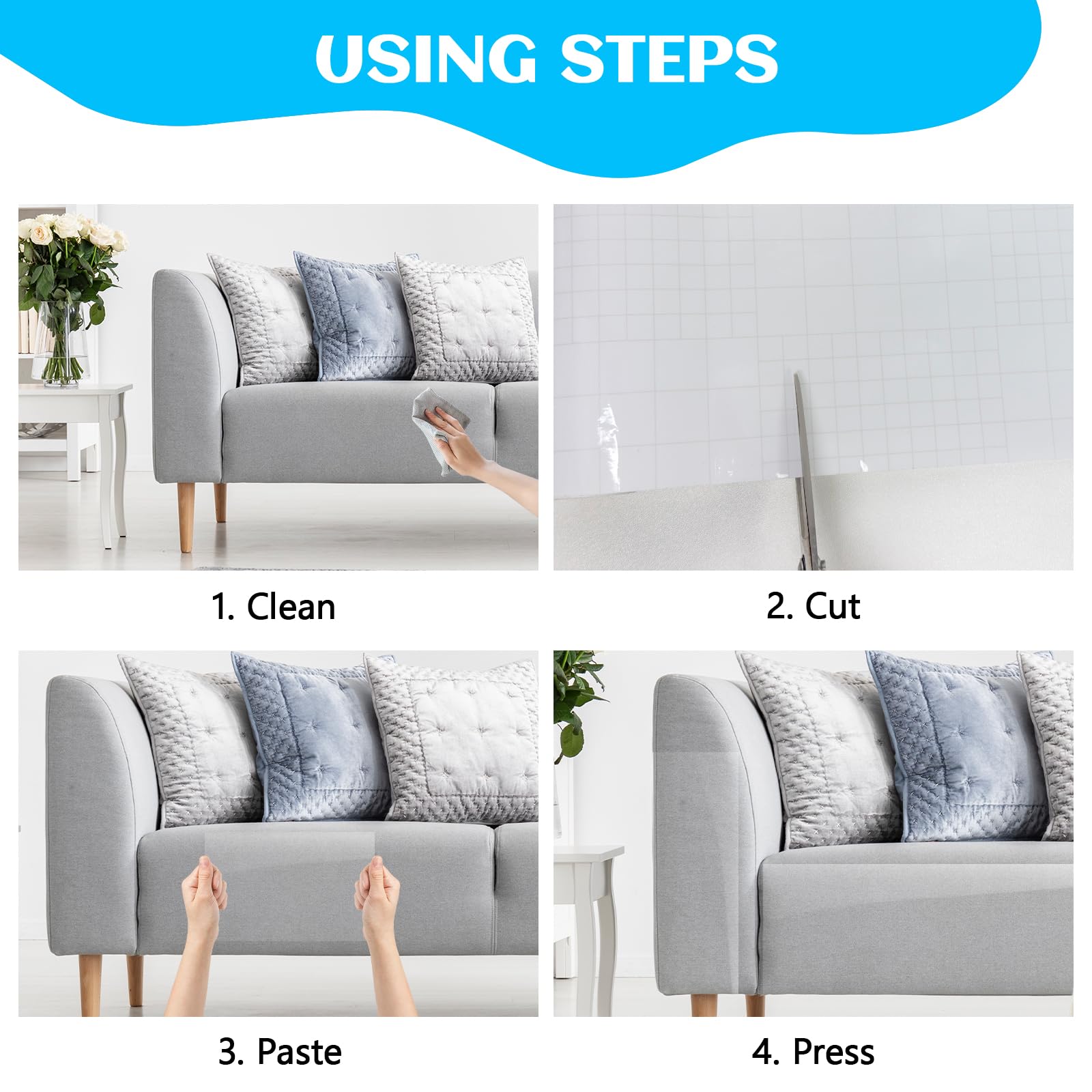 Vanzard pocket knife scraper and tape included for quick setup