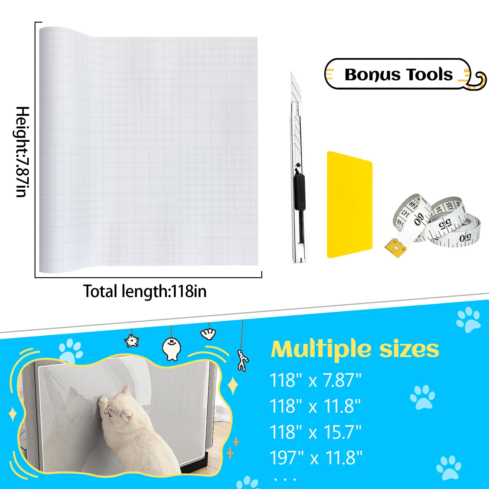 Vanzard wide-coverage roll protects sofa arms backs and edges