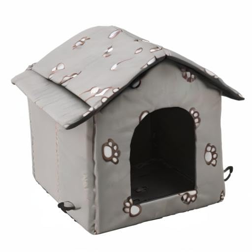 VARMTOR lightweight winter cat house easy to move between spaces.