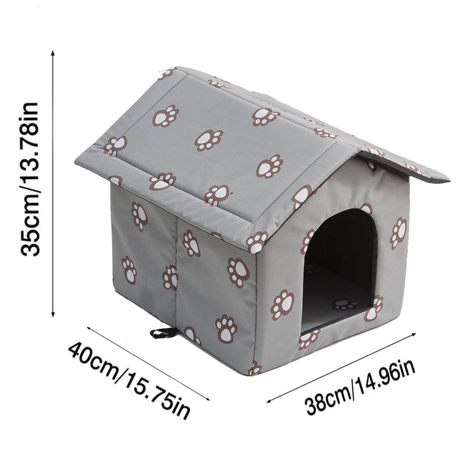 VARMTOR outdoor cat house interior—plush insulation for cozy warmth
