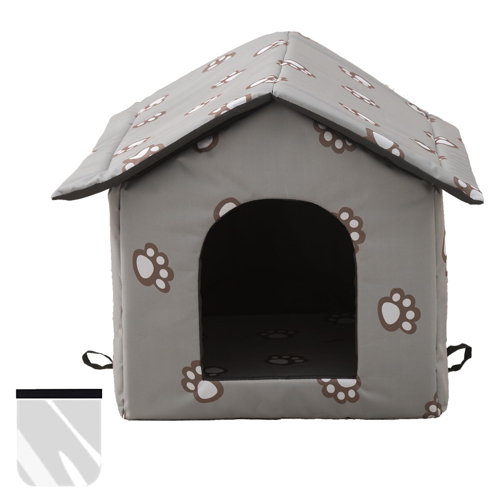 VARMTOR outdoor cat house sponge lining—soft interior for cozy naps