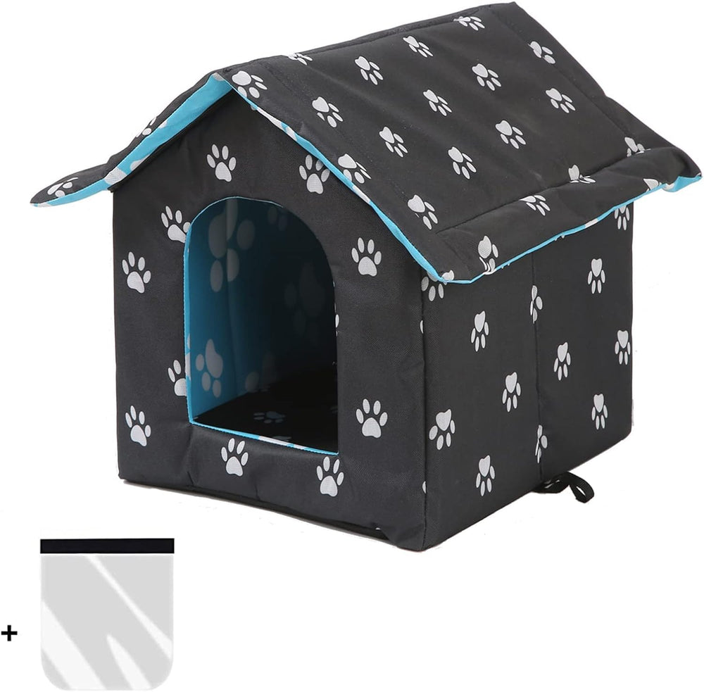 VARMTOR outdoor cat house wide-entrance invites quick access for cats