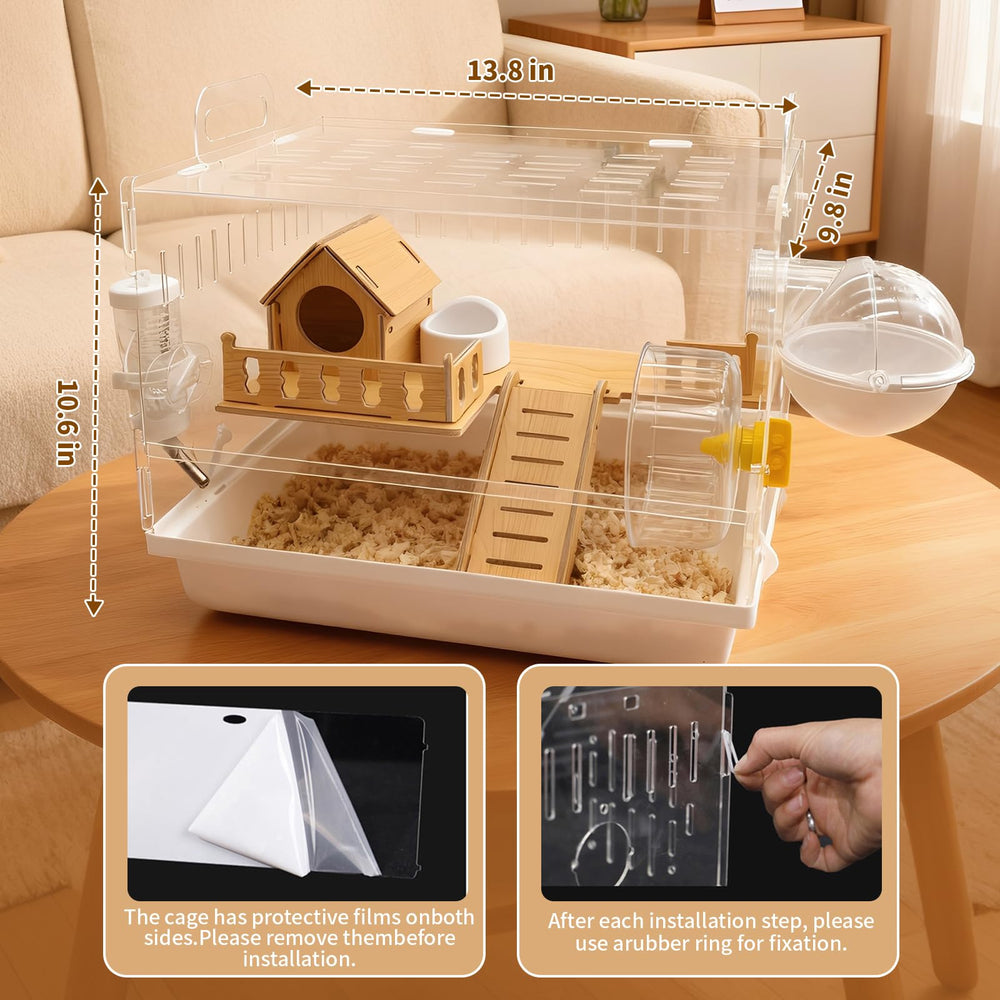 Varrisin transparent ventilated panels provide airflow and clear viewing.
