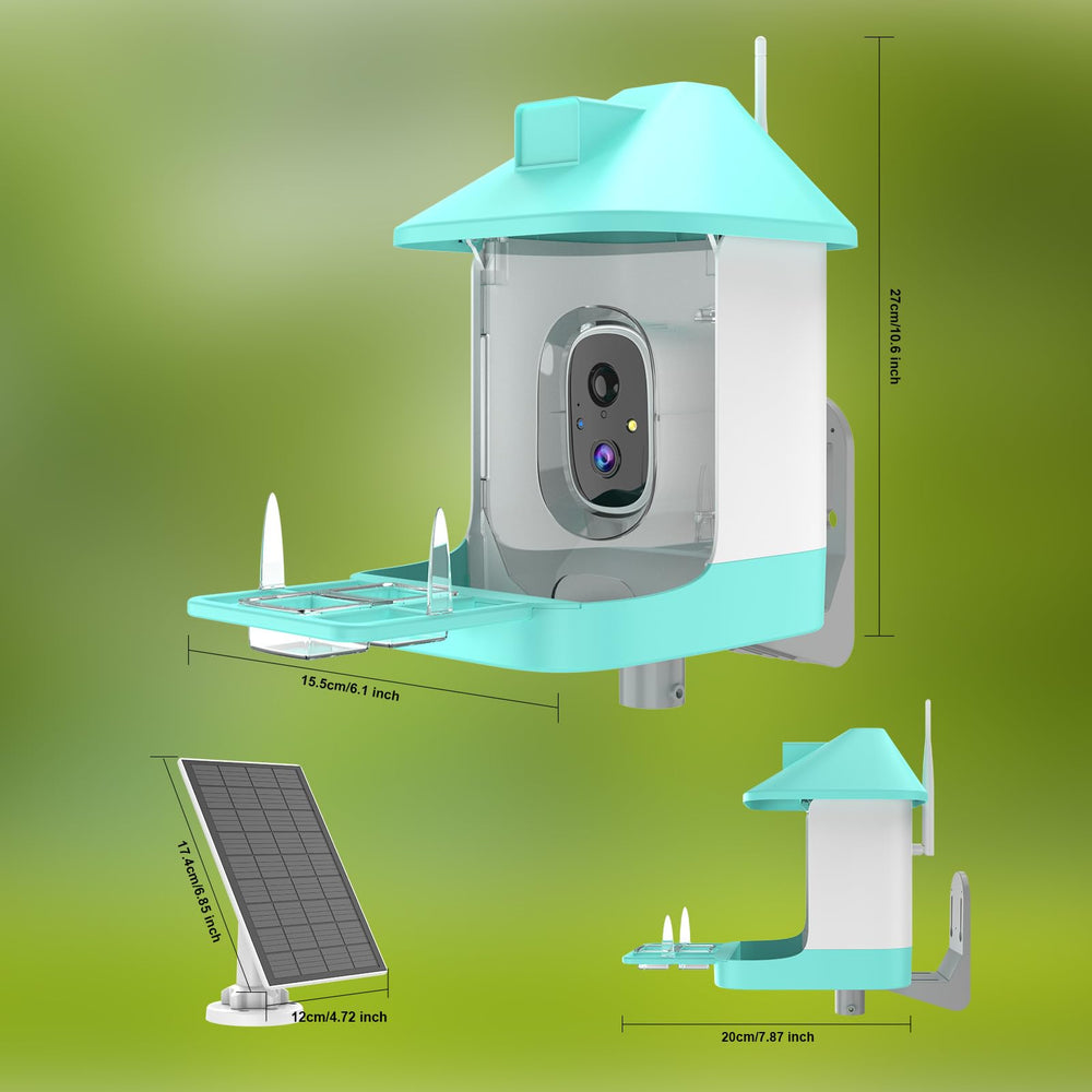 Vatjubi Bird Feeder supports four-user sharing for family-friendly birdwatching.