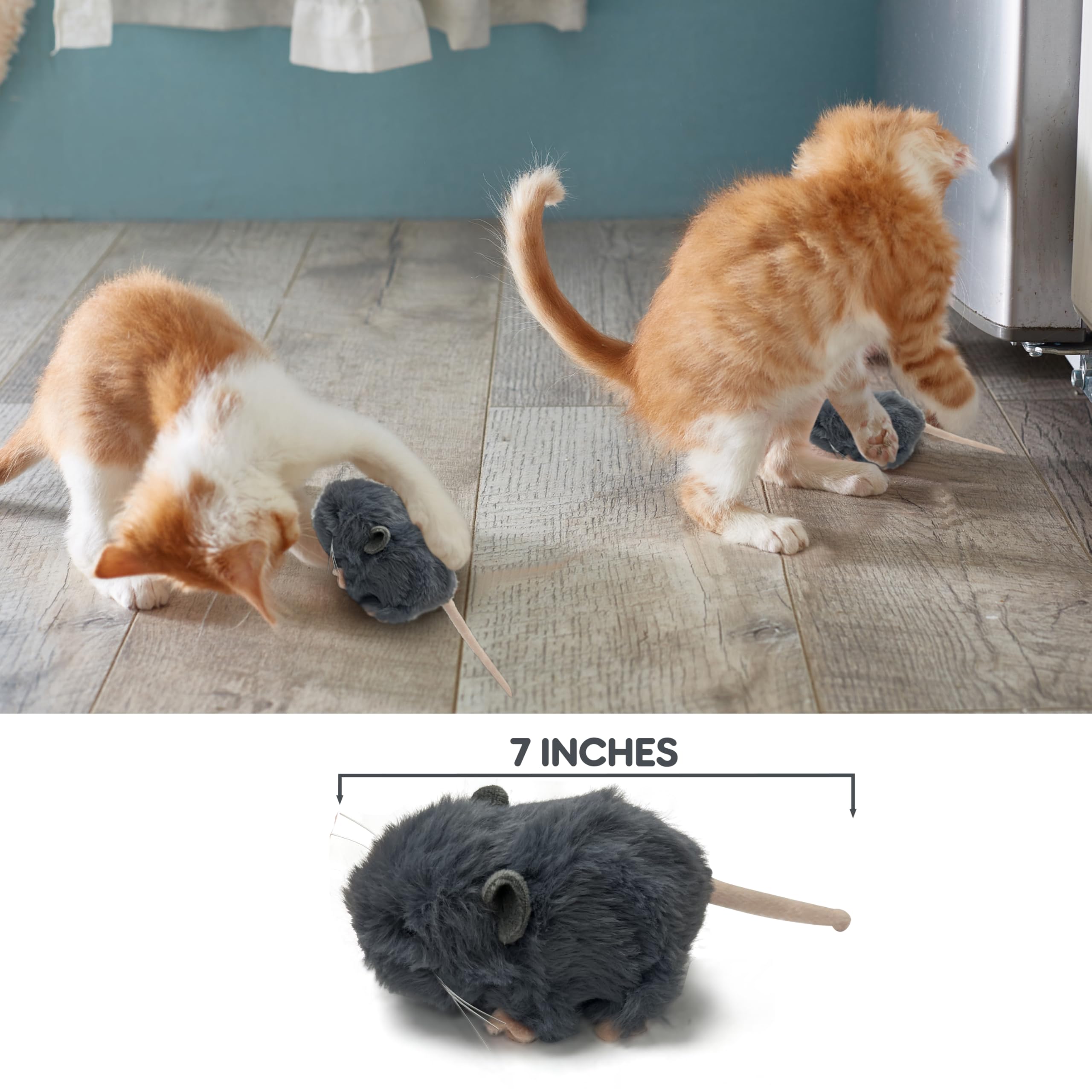 Vaulted Skulls & Co fluffy mouse plush-texture ideal for cuddling and gentle play.