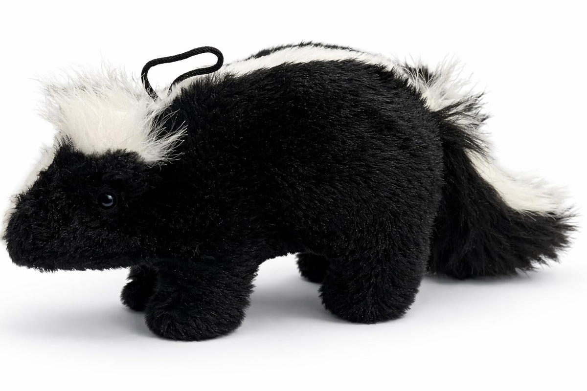 Vaulted Skulls & Co skunk toy plush 8in ideal for small to medium dogs' cuddles and play