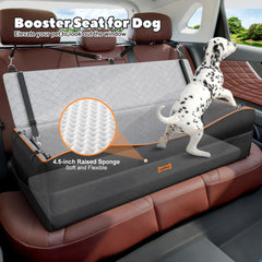 VavoPaw car seat holding two medium or three small dogs on road trip