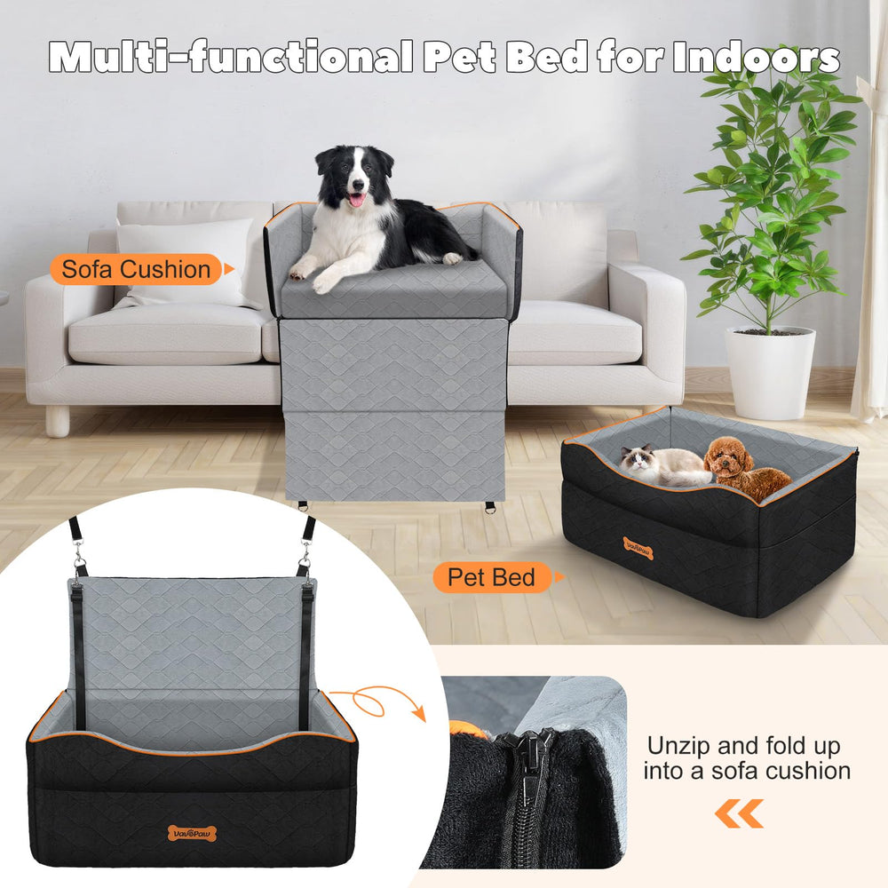 VavoPaw dog car seat easy four-step installation in minutes