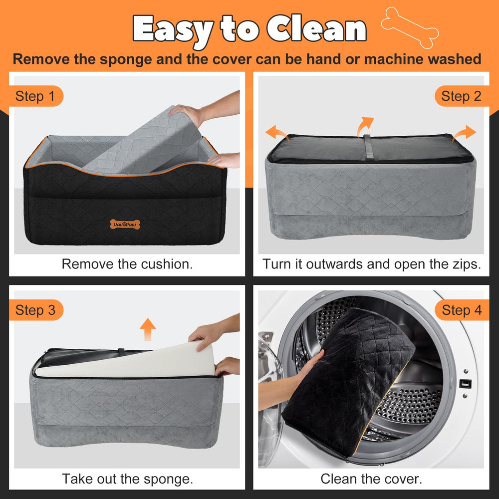 VavoPaw dog car seat spacious enough for medium dog or two small dogs