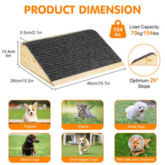 VavoPaw 2-pack wooden pet steps beside sofa for easy access