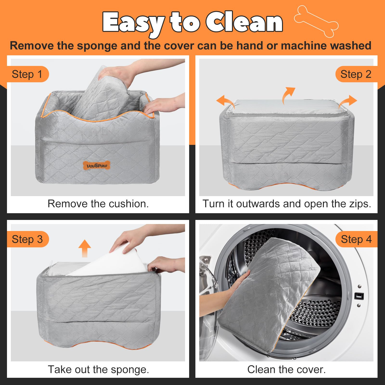 VavoPaw installation guide image demonstrates quick 4-step setup
