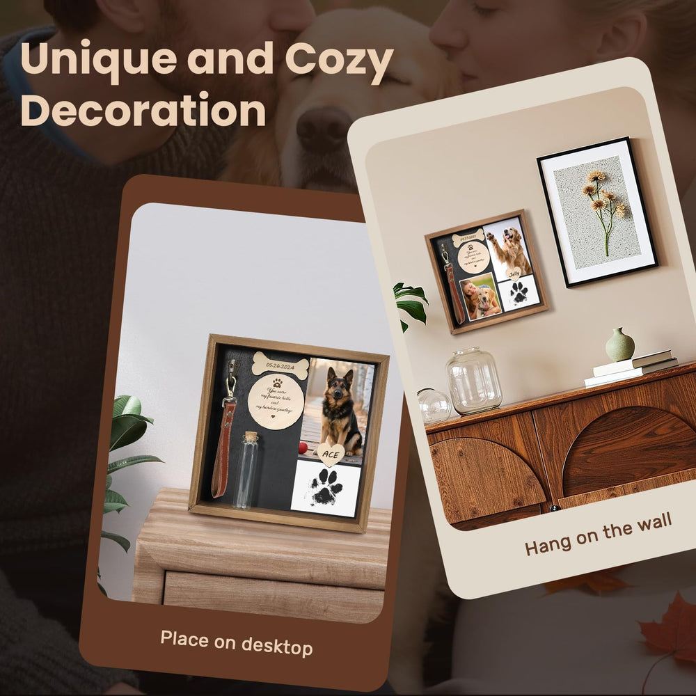 VavoPaw wall-mount or table display option shows tribute anywhere