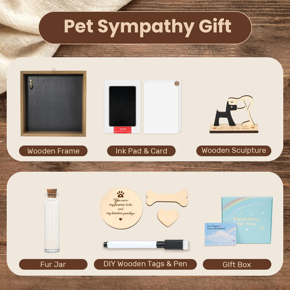 VavoPaw wooden plaque enhances the memorial shelf or wall