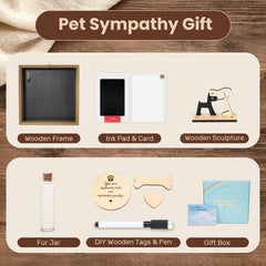 VavoPaw wooden plaque enhances the memorial shelf or wall
