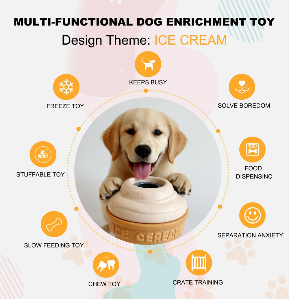 Vayugo 3in1 enrichment toy combines chew, dispense, and lick for mental stimulation.