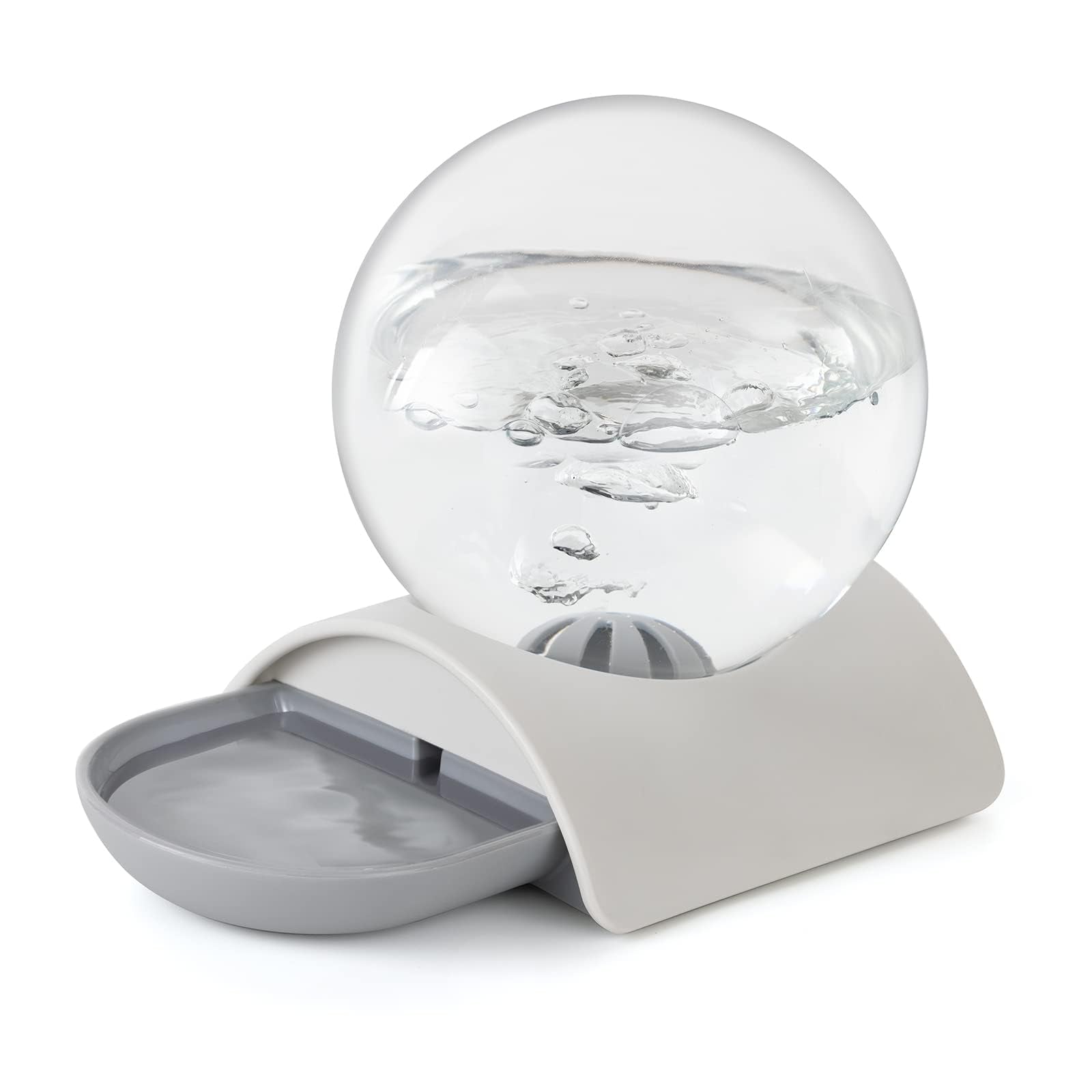 Vayugo pet water dispenser shows 2.8L capacity with automatic flow.