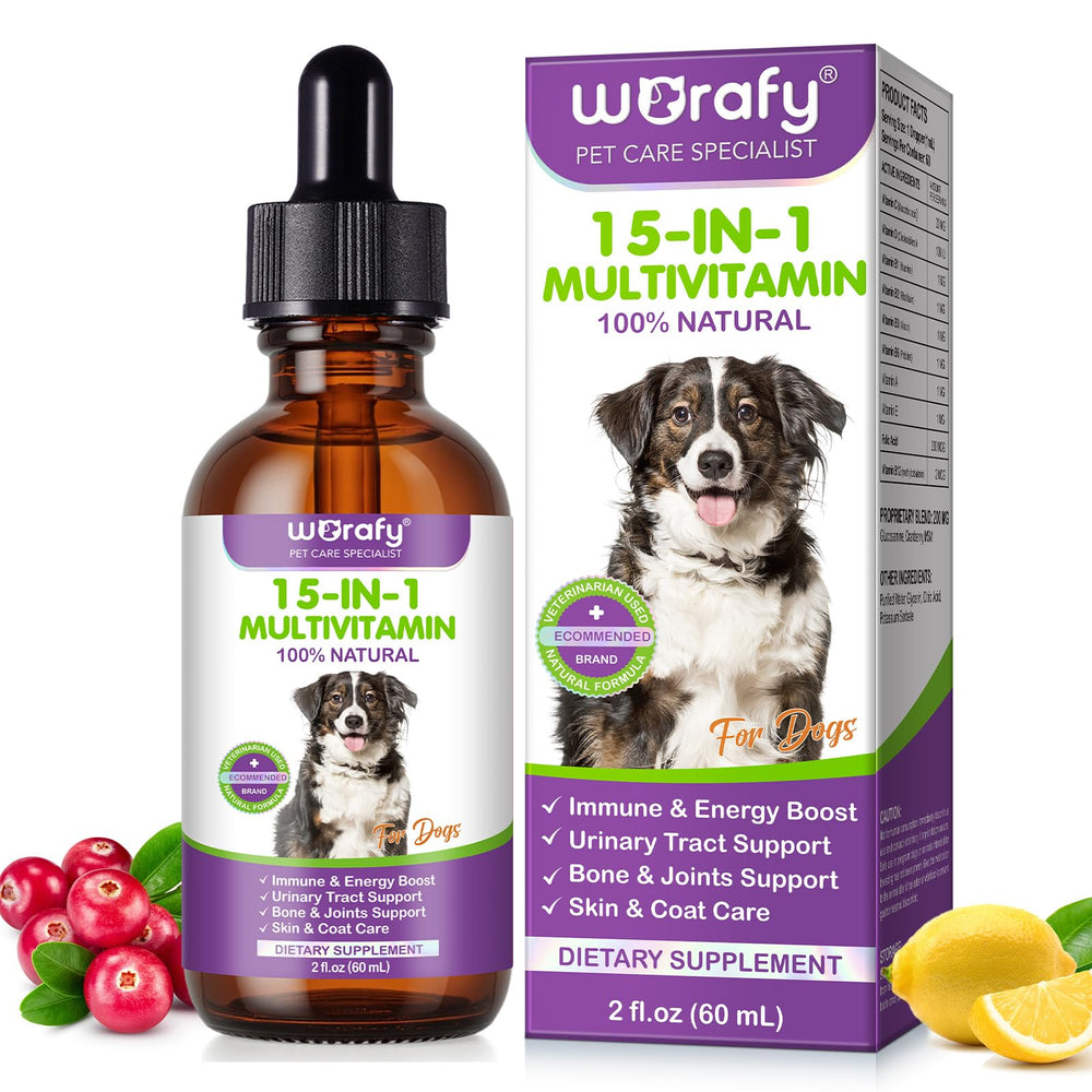 Vceeoy Dog Multivitamin Drops bacon-flavored option for tasty supplementation