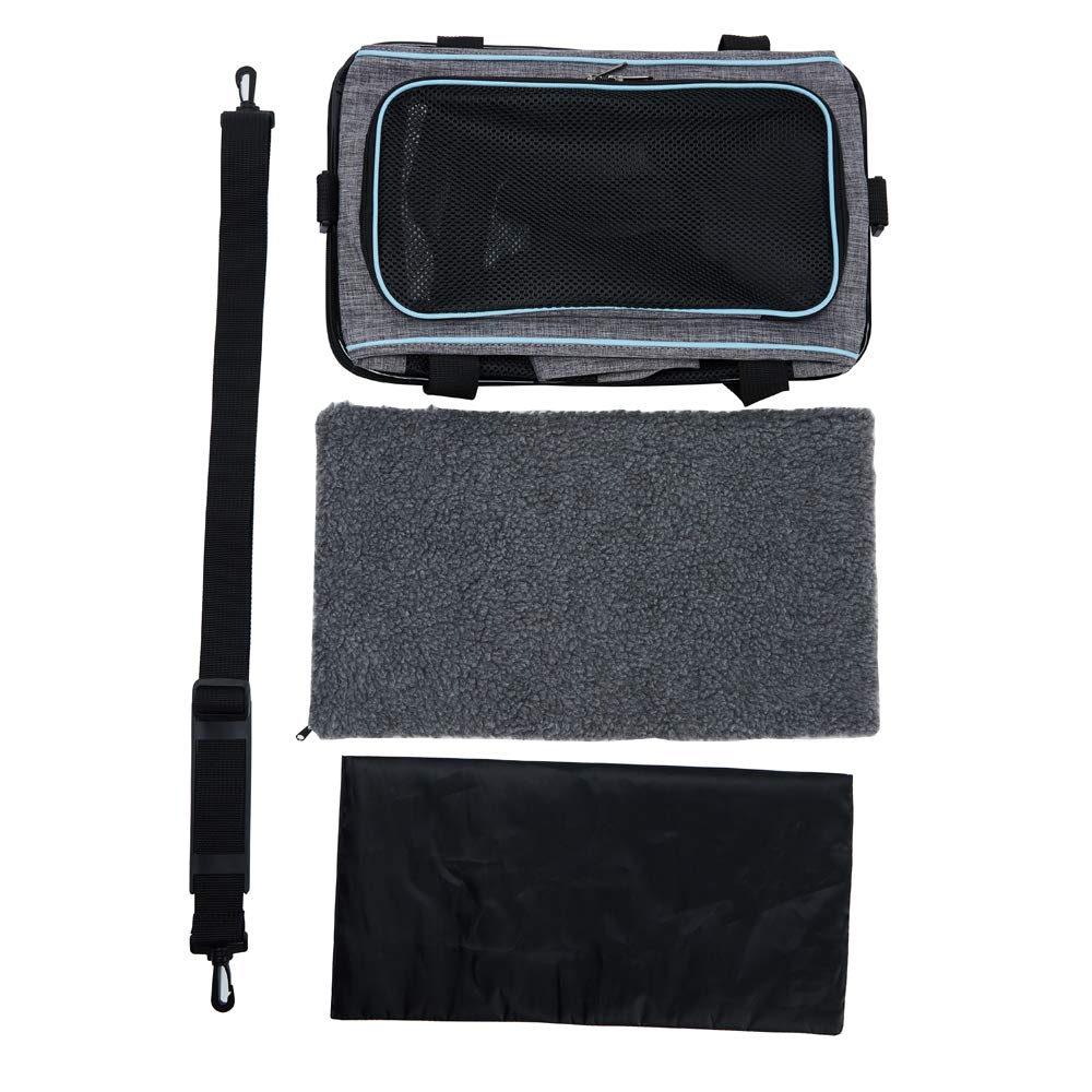 Vceoa cozy fleece bed is removable and washable.