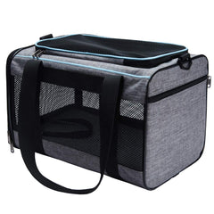 Vceoa-under-seat-airline-compatible-carrier keeps pets secure under airplane seats