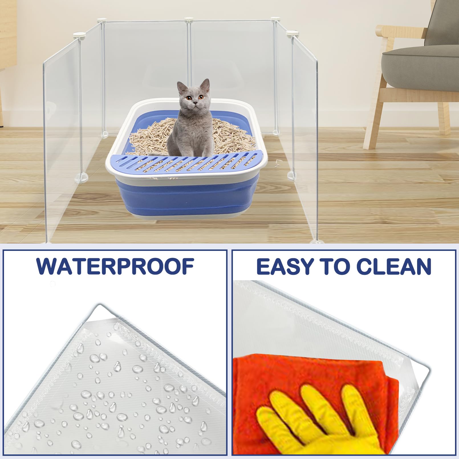 VCEPJH easy-install enclosure highlights snap connectors for quick setup.