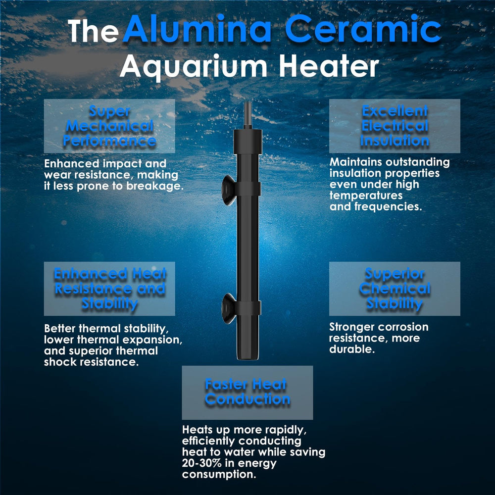 VCRAZE alumina ceramic heater construction emphasizes durability and quick heat transfer.