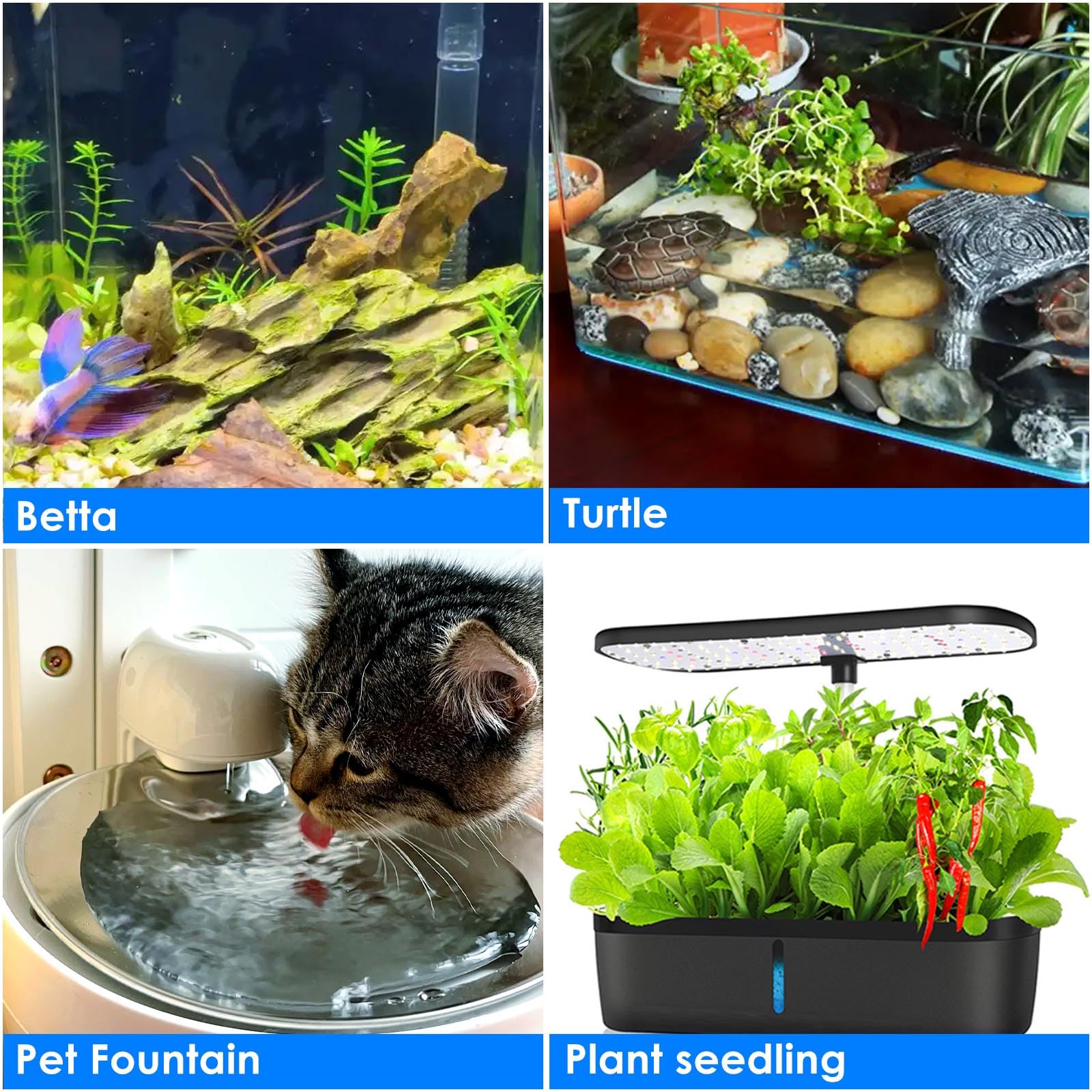 VCRAZE compact heater fits betta and turtle nano-tank setups