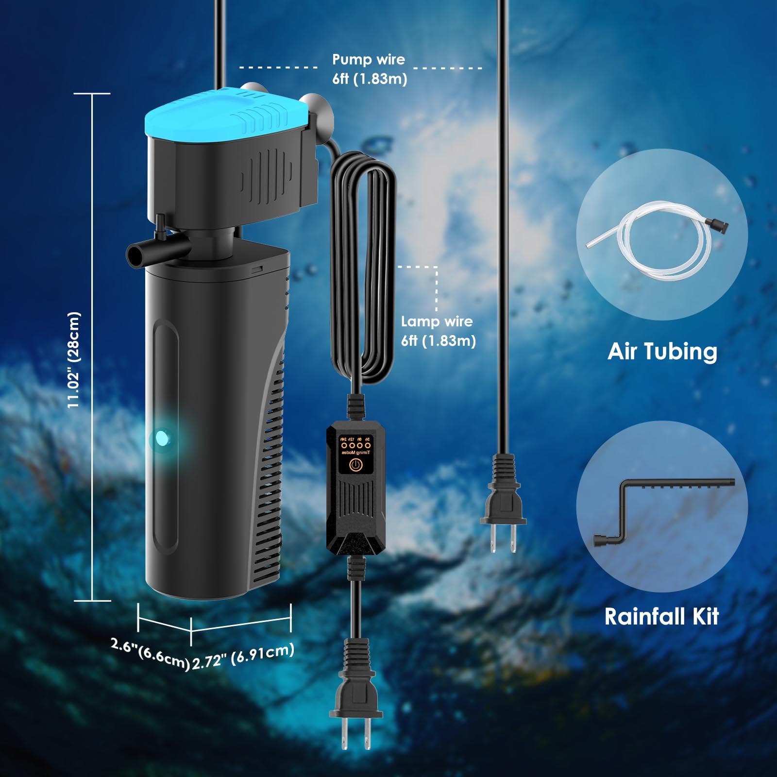VCRAZE U V aquarium filter installation tips for simple setup