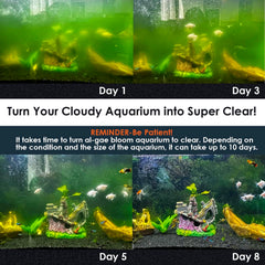 VCRAZE U V aquarium filter UV light showing water clarity support