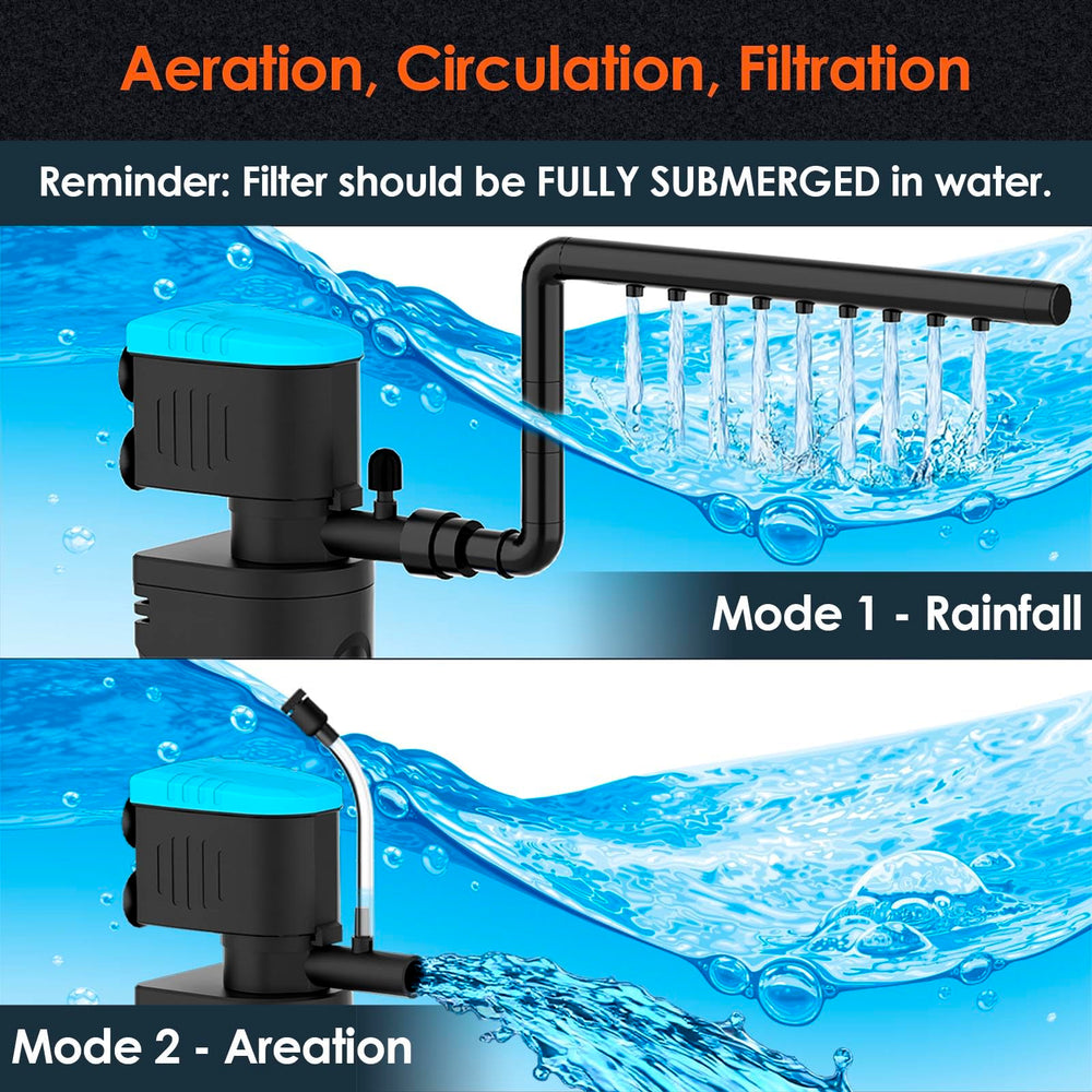VCRAZE U V aquarium filter venturi aeration for added oxygenation
