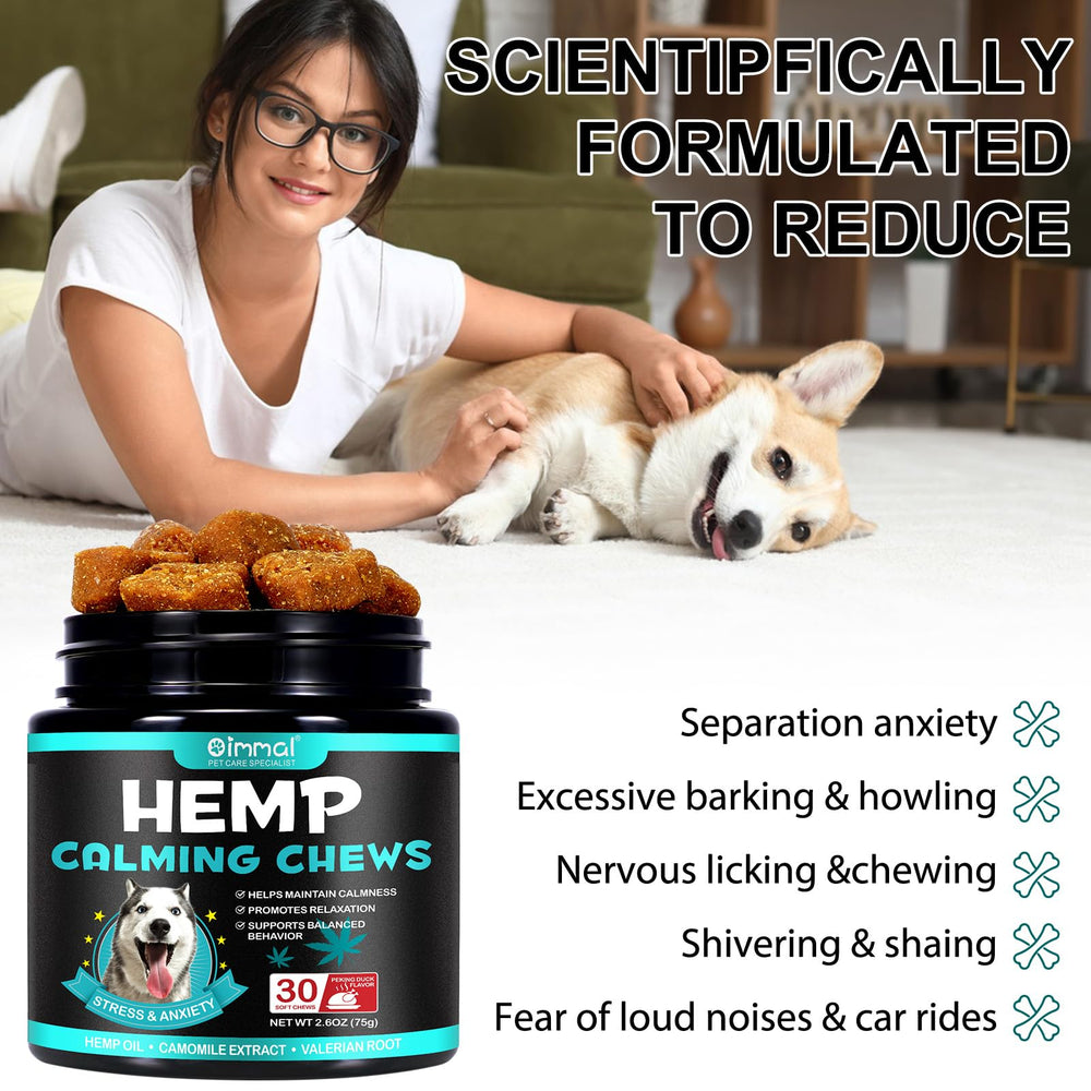 VCTSOF Calming Chews puppy with separation scenario for calmer mornings