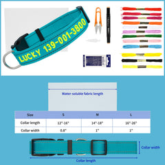 VCZONE durable-stitch collar features reinforced stitching for active pets.
